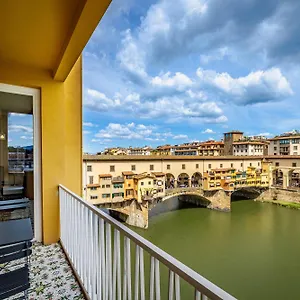 Yd Balcony On Pontevecchio View Florence
